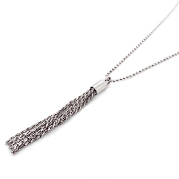Sterling Silver 24" Tassel Drop Necklace