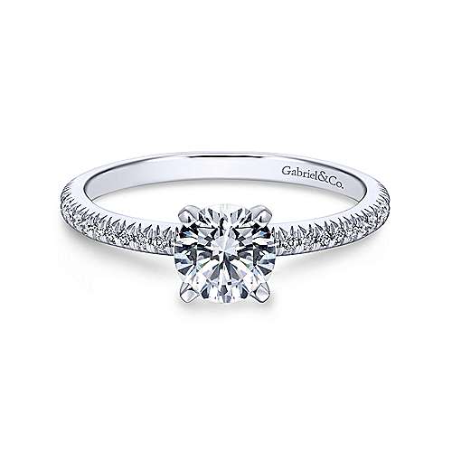 Gabriel & Co Platinum Diamond Engagement Ring